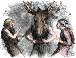 Scène uit Shakespeares Een Midzomernachtsdroom door Unbekannt