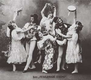 Scène uit het ballet Zwanenmeer, Mariinsky Theater, 1895