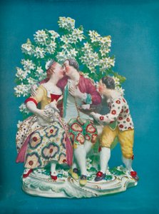 Scène uit de Italiaanse Komedie, ca. 1770 door Unbekannt