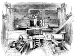 Scène in een Staffordshire aardewerkfabriek, ca. 1851