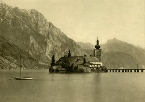 Schloss Ort, Traunsee, Opper-Oostenrijk door Unbekannt