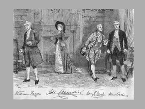 School for Scandal toneelstuk in het Vaudeville Theatre, 1882 door Unbekannt
