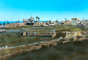 Zeeweg naar het oosten, oud Famagusta, Cyprus door Unbekannt