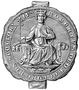 Zegel van Robert the Bruce, Koning van Schotland, 14e eeuw 1892