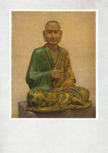 Zittend figuur van een Lohan - Tang-dynastie, ca. 7e tot 10e eeuw na Christus, 1936