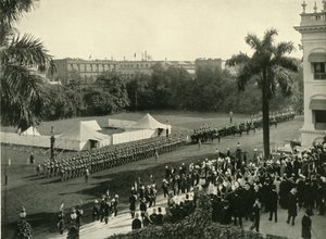 Tweede aankomst van Lord Curzon bij het regeringshuis, 1904 door Unbekannt