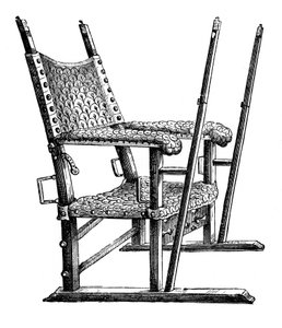 Sedanstoel van Karel V, 14e eeuw, 1870