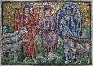 Scheiding van schapen en geiten, Byzantijns, vroege 20e eeuw, origineel gedateerd vroege 6e eeuw door Unbekannt