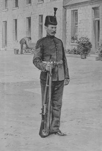 Sergeant, The Kings Royal Rifle Corps, ca. 1880 door Unbekannt