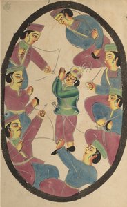 Zeven helden of krijgers die Abhimanya, zoon van Arjuna, doden door Unbekannt