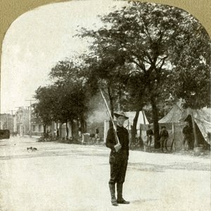 Zevende Regiment Nationale Garde...gekampeerd in Lincoln Square, Oakland, Cal., 1906