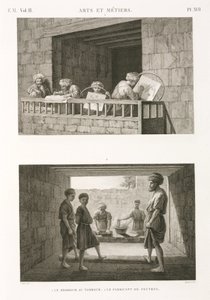 Borduren en viltmaken, Egypte, ca. 1798