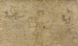 Shah Jahan en zijn zoon Dara Shikoh op jacht, ca. 1790