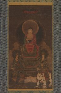 Shaka Shakyamuni Triade, 13e eeuw door Unbekannt
