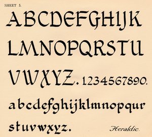 Blad 5, uit een portfolio van alfabetten, 1929 door Unbekannt