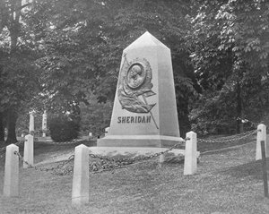 Sheridans Graf, Arlington Nationale Begraafplaats, Virginia, VS, ca. 1900 door Unbekannt