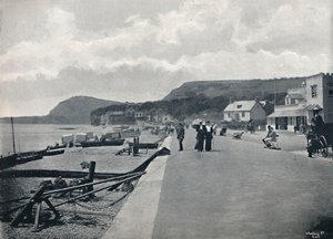 Sidmouth - De Promenade en Strand, 1895 door Unbekannt