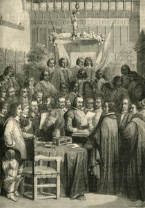 Ondertekening van het Verdrag van Westfalen, 24 oktober 1648 door Unbekannt