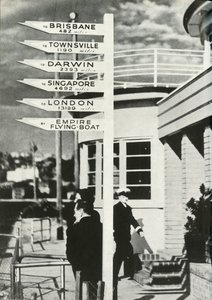 Wegwijzer bij Rose Bay, Sydney, Australië, ca. 1939-1944 door Unbekannt
