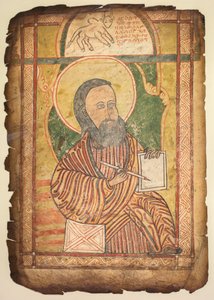 Enkel Blad uit een Evangelieboek met een Portret van St. Lucas, ca. 1440-1480
