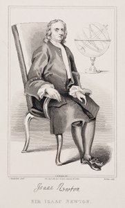 Sir Isaac Newton, Engelse wiskundige en natuurkundige, ca. 1725 door Unbekannt