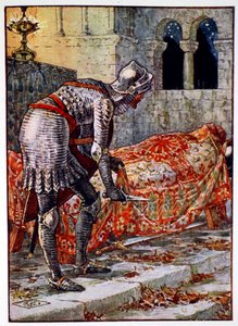 Sir Lancelot in de Gevaarlijke Kapel, 1911 door Unbekannt