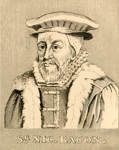 Sir Nicholas Bacon, 1510-1579, 1830 door Unbekannt