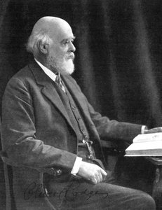 Sir Oliver Joseph Lodge 1851-1940, Engelse natuurkundige en schrijver, begin 20e eeuw
