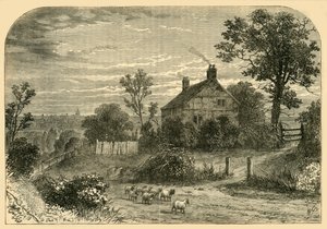 Het huis van Sir Richard Steele, Haverstock Hill, ca. 1876