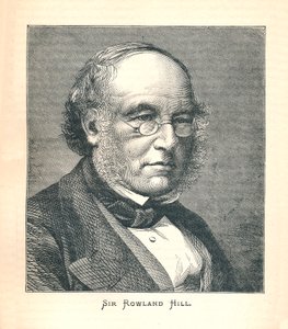 Sir Rowland Hill, bedenker van de postzegel, 1893