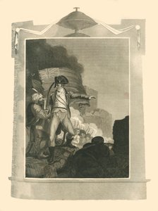 Sir Sidney Smith verdedigt de bres bij Acre, 1799, 1816