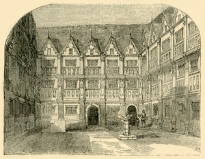 Huis van Sir Thomas Gresham in Bishopsgate Street, ca. 1872
