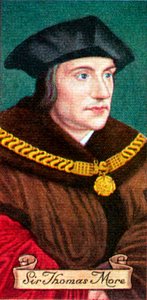 Sir Thomas More, uit een serie sigarettenkaartjes, 1935 door Unbekannt