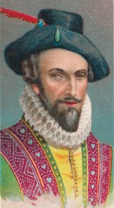 Sir Walter Raleigh, Engelse schrijver, dichter, hoveling, avonturier en ontdekkingsreiziger, 1924 door Unbekannt