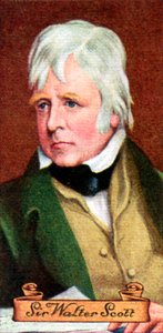 Sir Walter Scott, uit een serie sigarettenkaartjes, 1935 door Unbekannt