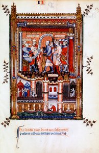 Sisinnius beveelt de arrestatie van St. Denis, 1317 door Unbekannt