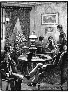 Woonkamer in YMCA, Exeter Hall, Londen, 1887 door Unbekannt