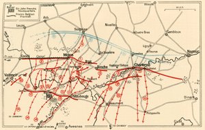 Schets van de Belangrijkste Operaties bij Mons en Charleroi, ca. 1914, ca. 1920