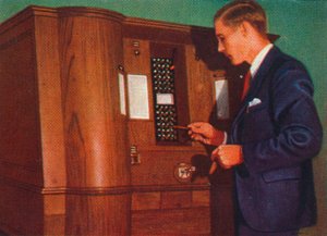 Gokautomaat die bridge speelt door Unbekannt