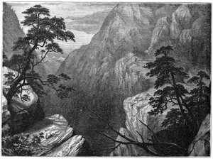 Besneeuwde bergketen van de Sierra Madre, Rocky Mountains, VS door Unbekannt
