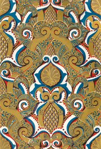 Plafond van grote boog bij de ingang van het Hof van de Visvijver, 1907 door Unbekannt