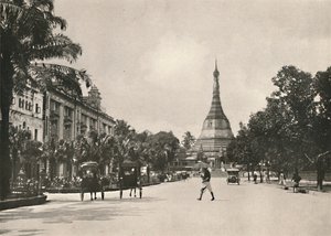 Soolay Pagoda Road, Rangoon, 1900 door Unbekannt