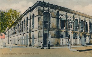 Zuidkazerne, Fort William, Calcutta, eind 19e-begin 20e eeuw