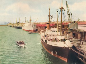 Zuidelijke kade, Fremantle, c1947 door Unbekannt