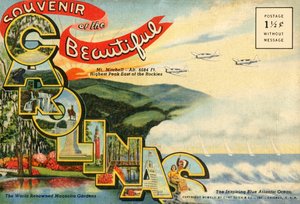 Souvenir van de prachtige Carolinas ansichtkaart, 1942