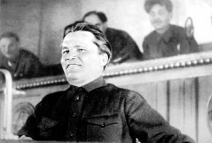 Sovjet politicus Sergei Kirov, 17e Congres van de Communistische Partij, Moskou, USSR, 1934 door Unbekannt