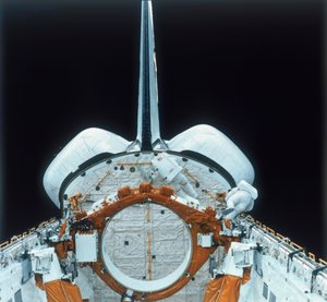 Space Shuttle Astronaut op EVA, 1980s