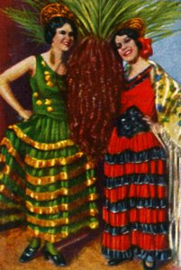 Spaanse dansers, ca. 1928 door Unbekannt