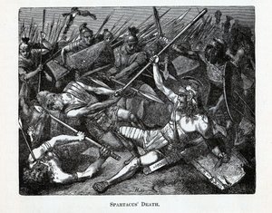 De dood van Spartacus, 1882