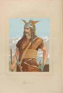 Spartacus. Uit: Hombres y mujeres celebres de todos los tiempos door Juan Landa, 1875-1877